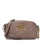 Calfskin Matelasse Small GG Marmont Chain Shoulder Bag Porcelain Rose