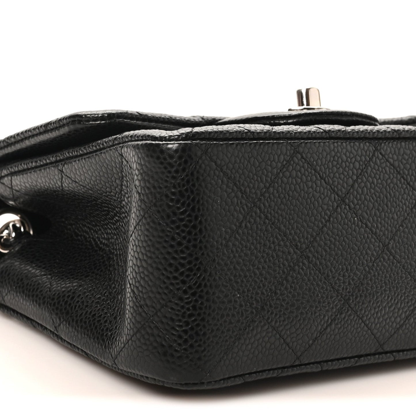 Caviar Quilted Mini Square Flap Black