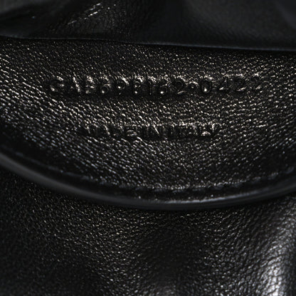 Jersey Wool Patchwork Monogram Mini Jamie Baguette Black