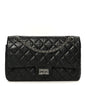 Aged Calfskin Quilted 2.55 Reissue 225 Flap Black