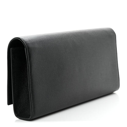 Grain De Poudre Monogram Cassandre Clutch Black
