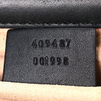 GG Supreme Monogram Bees Small Padlock Shoulder Bag Black
