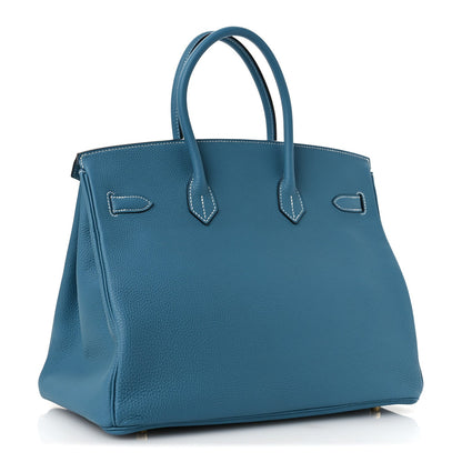 Togo BIRKIN 35 Blue Jean