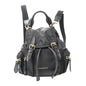 Nylon Small Crossbody Rucksack Backpack Black