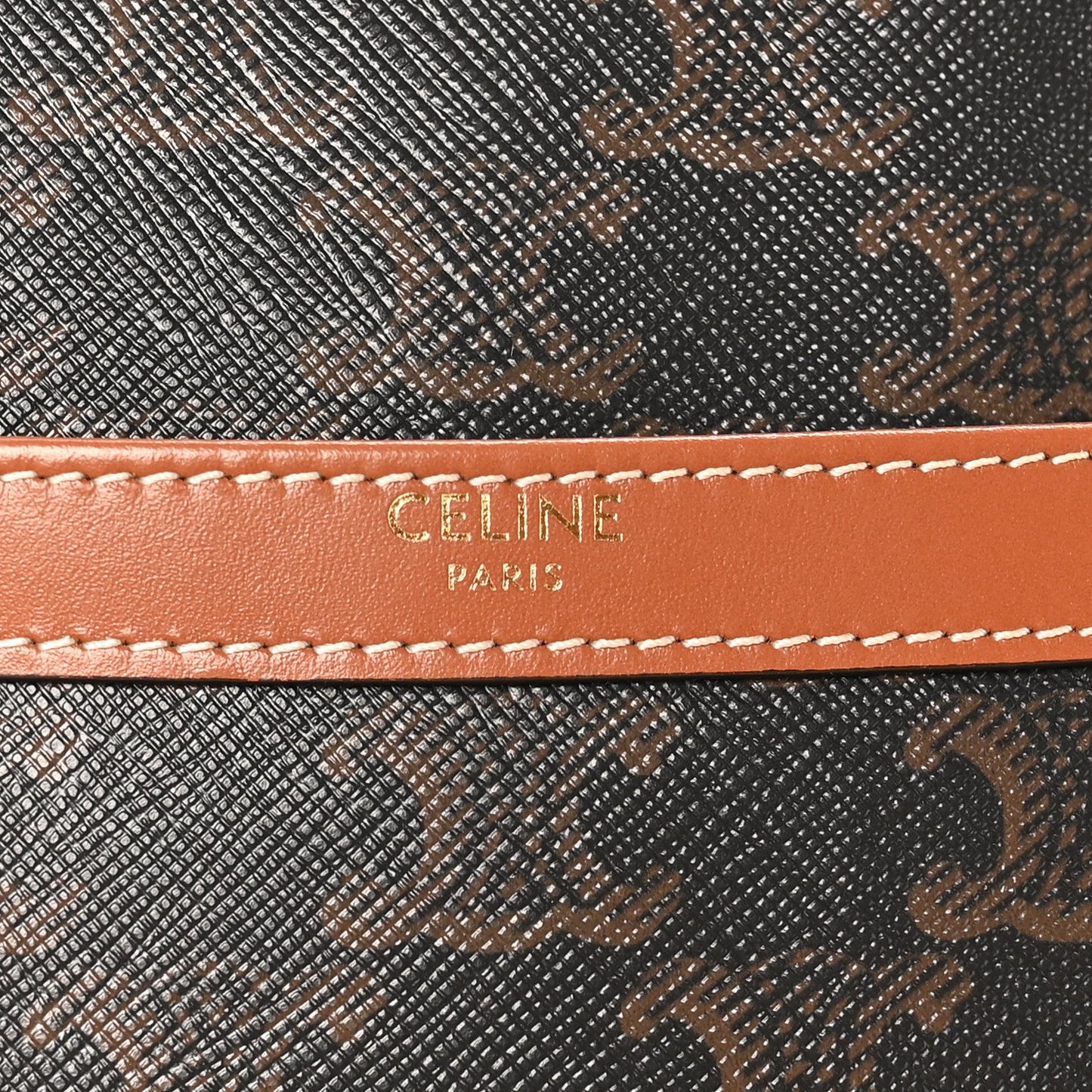 Triomphe Canvas Calfskin Medium Patapans Tan