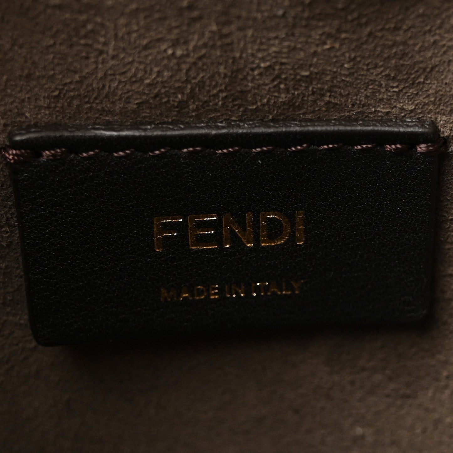 Vitello Liberty F is Fendi Bi-Color FF 1974 Embossed Mini Mon Tresor Bucket Bag Maya Black