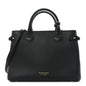 Derby Calfskin House Check Medium Banner Tote Black