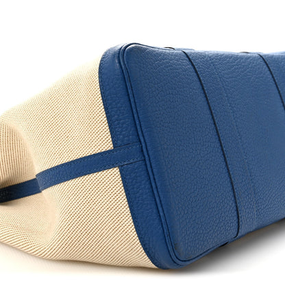 Twill H Negonda Garden Party 36 MM Tote Ecru Desert Bleu France