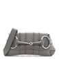 Nappa Vertical Matelasse Small Maxi Horsebit Chain Shoulder Bag Gray