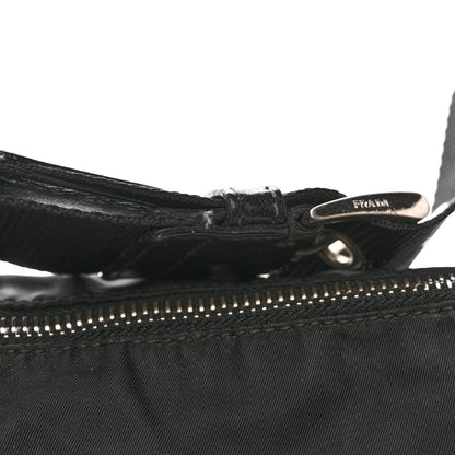 Nylon Shoulder Bag  Black
