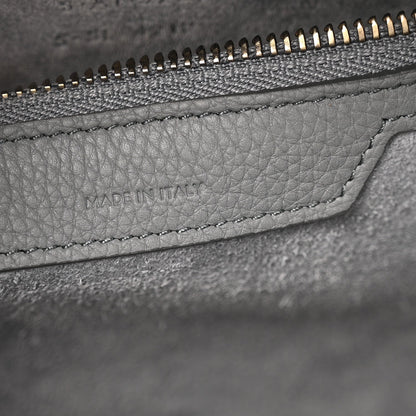 Baby Drummed Calfskin Micro Luggage Kohl