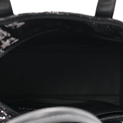 Sequin Small The Tote Bag Black