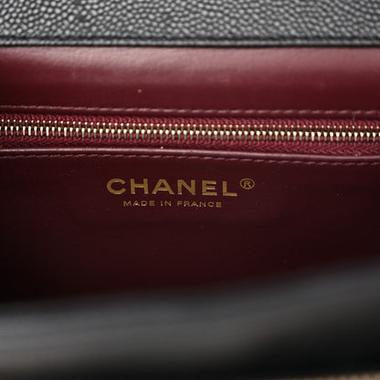 Caviar Quilted Medium Business Affinity Flap Black