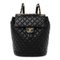 Lambskin Quilted Small Urban Spirit Backpack Black