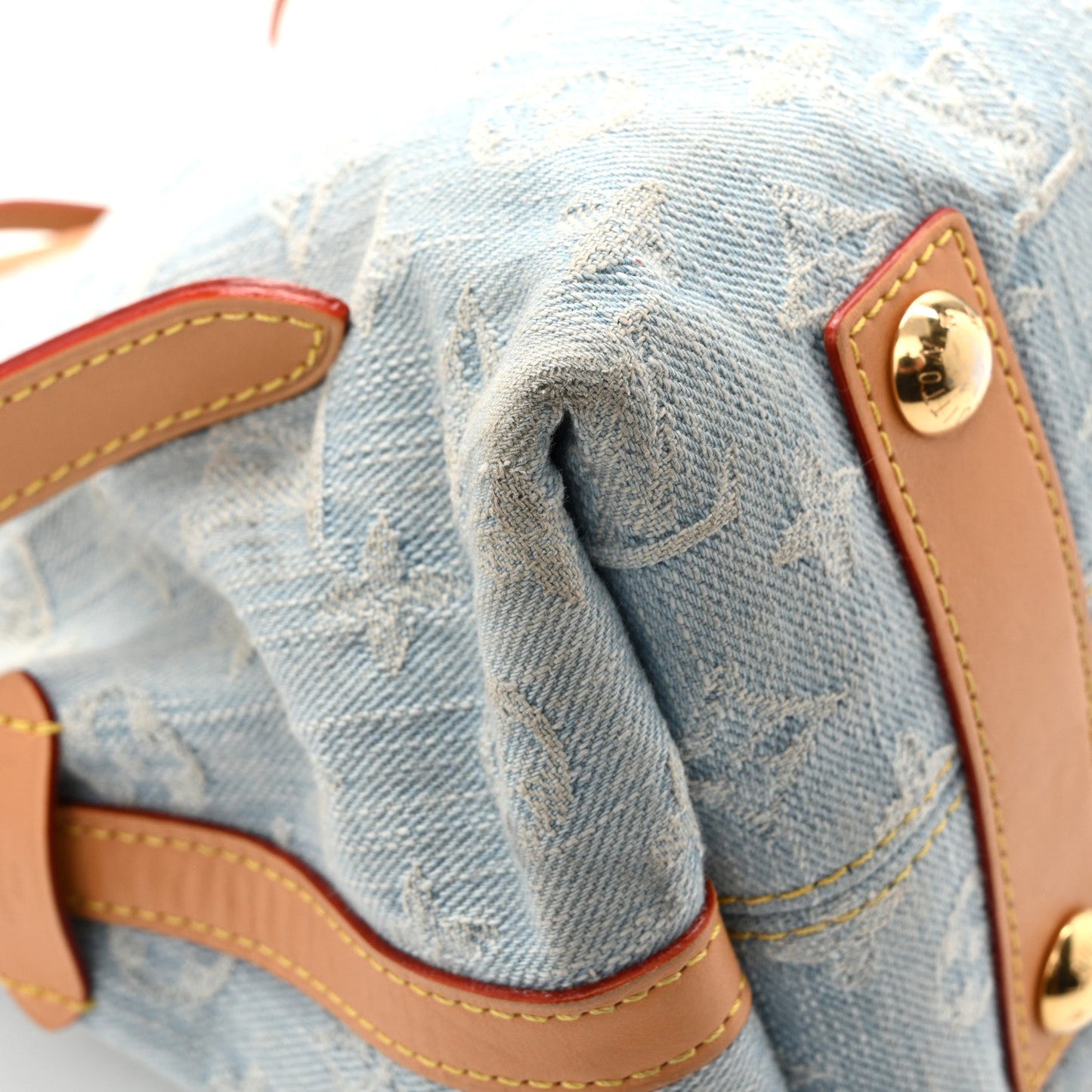 Monogram Denim CarryAll PM Sky Blue