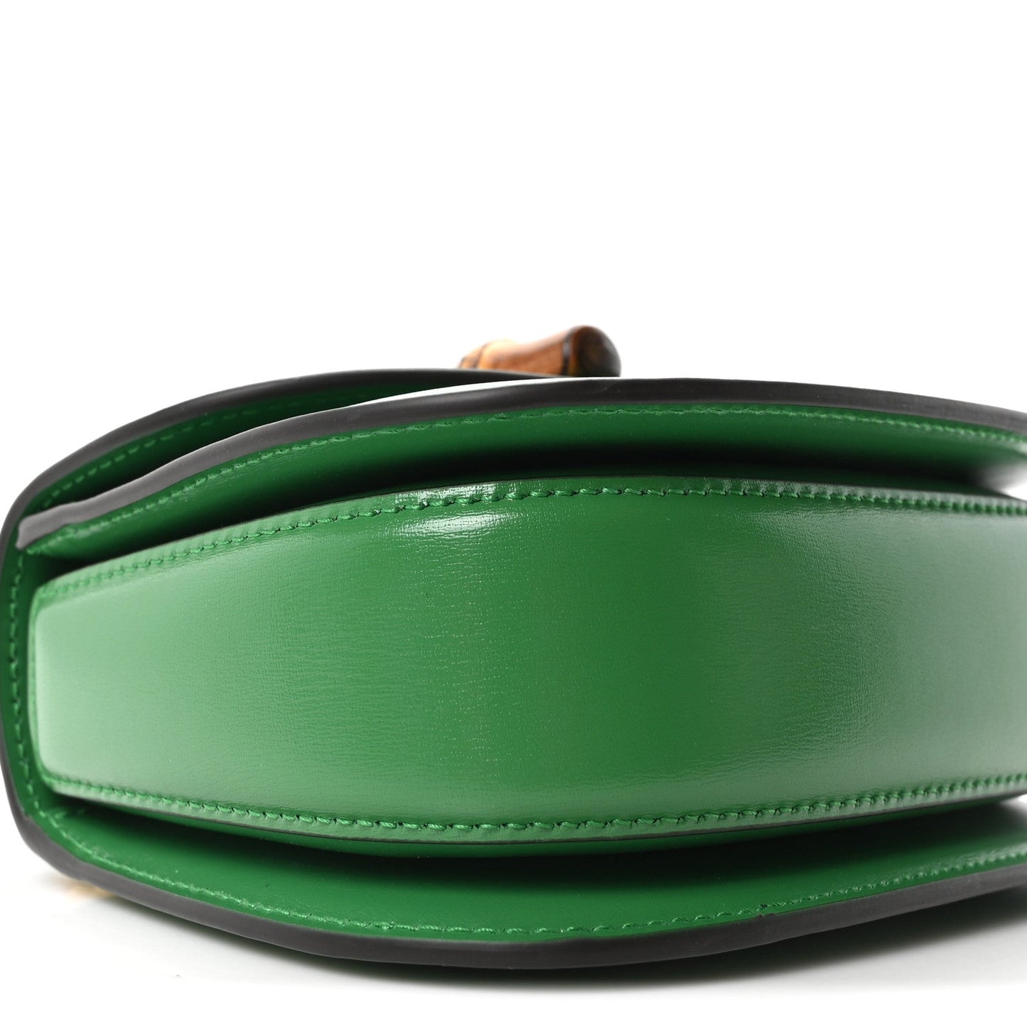Boarded Dyana Lux Calfskin Mini Bamboo 1947 Top Handle Bag Spring Green