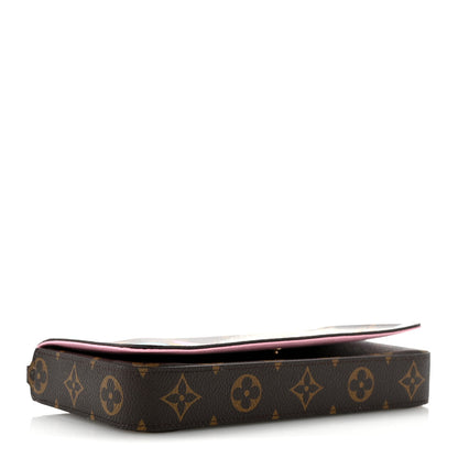 Monogram 2022 Christmas Animation Paris Pochette Felicie Chain Wallet Pink