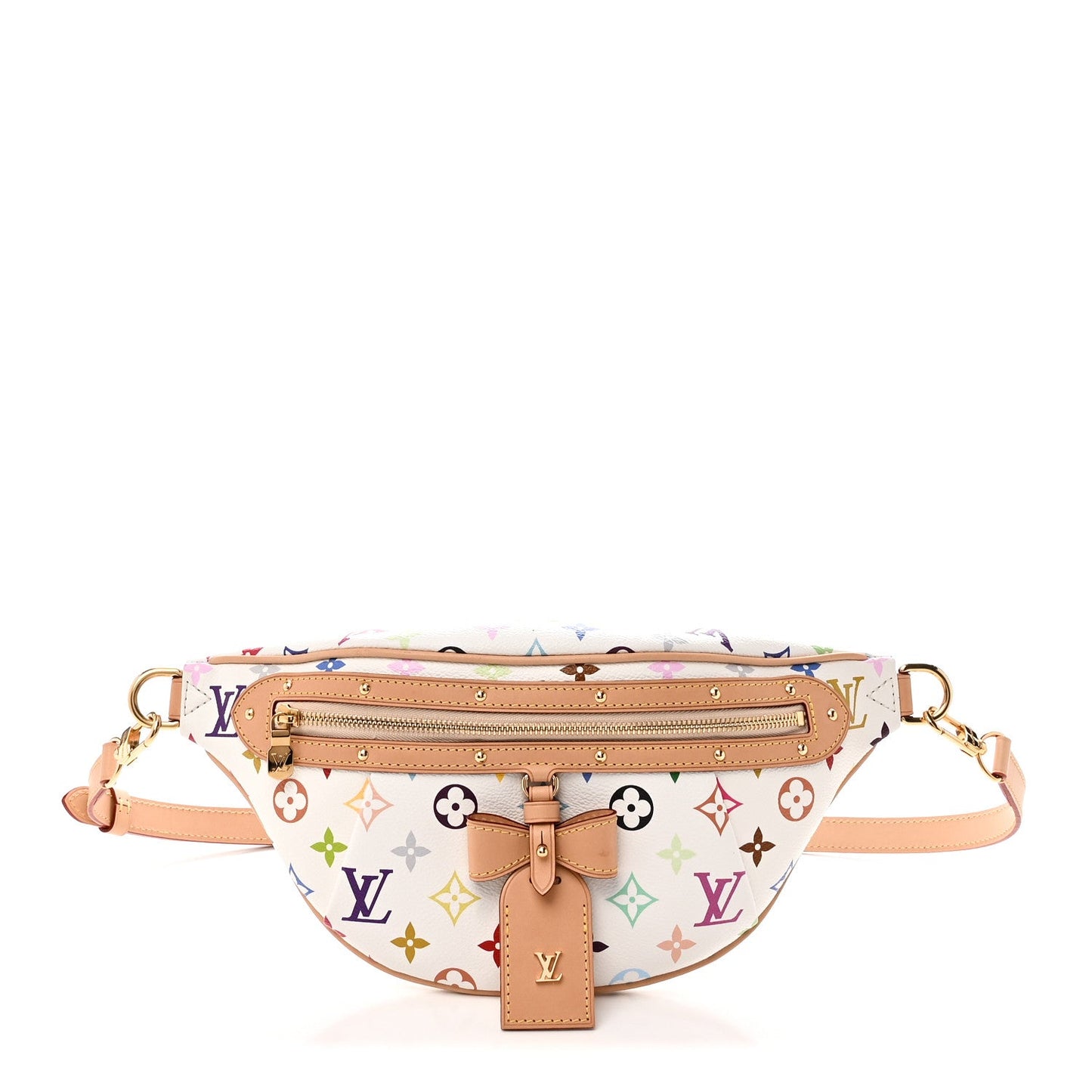 LV X TM Monogram Multicolor High Rise Bumbag White