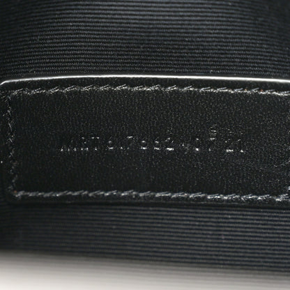 Grain De Poudre Matelasse Chevron Monogram Envelope Clutch Fog