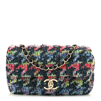 Knit Mini Rectangular Flap Multicolor