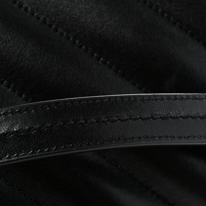Lambskin Quilted Monogram Large Loulou Black