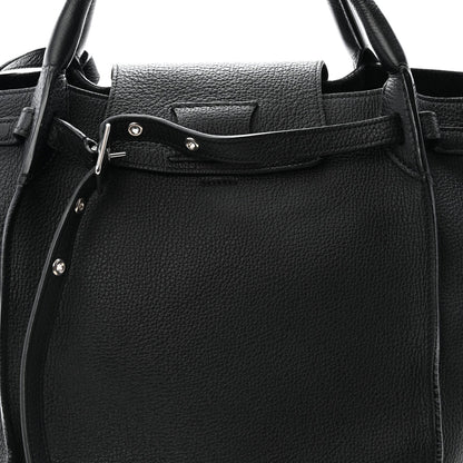 Supple Grained Calfskin Small Big Bag Black