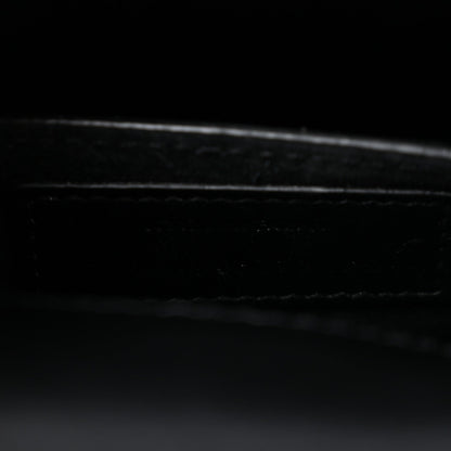 Calfskin Medium Monogram Sunset Satchel Black
