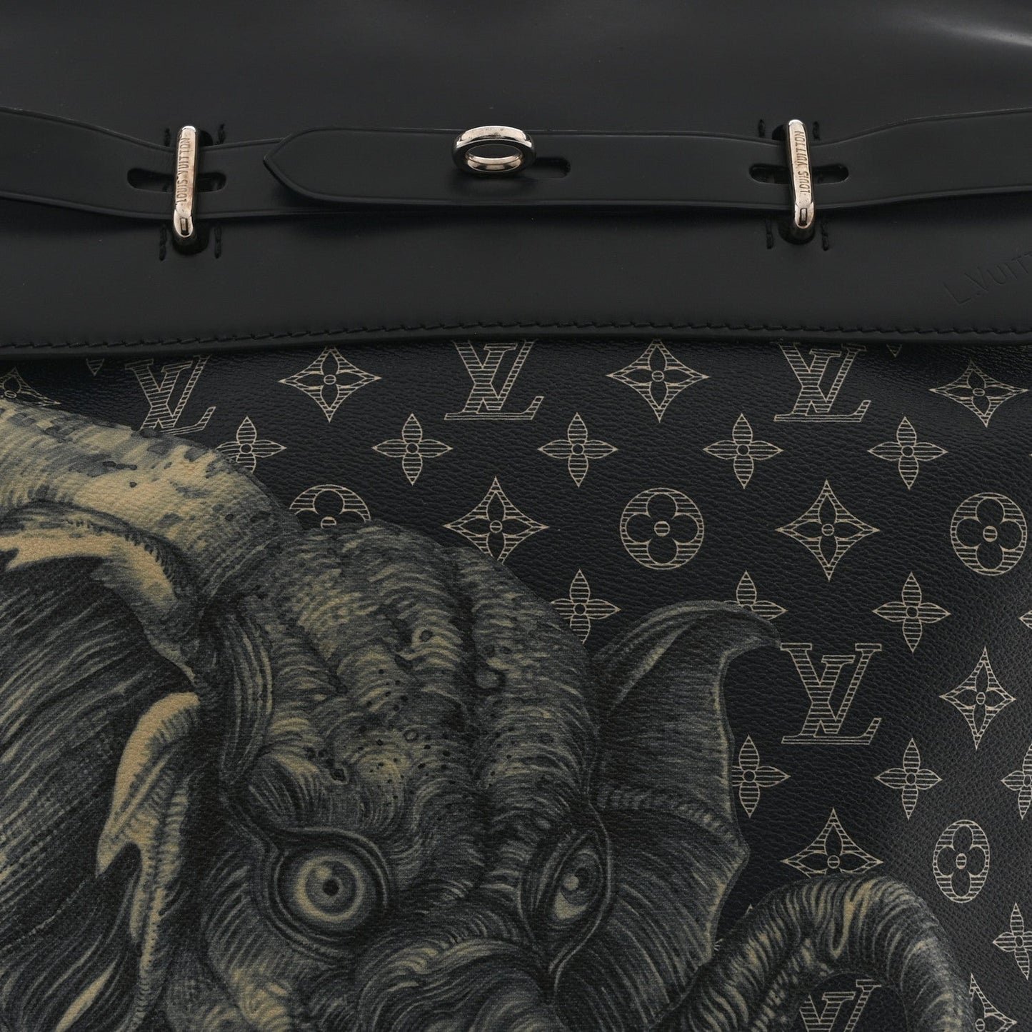 Savane Monogram Elephant Chapman Steamer Backpack Encre