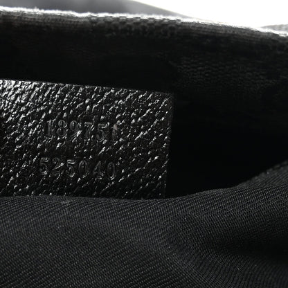 Monogram Web Medium Flat Messenger Bag Black