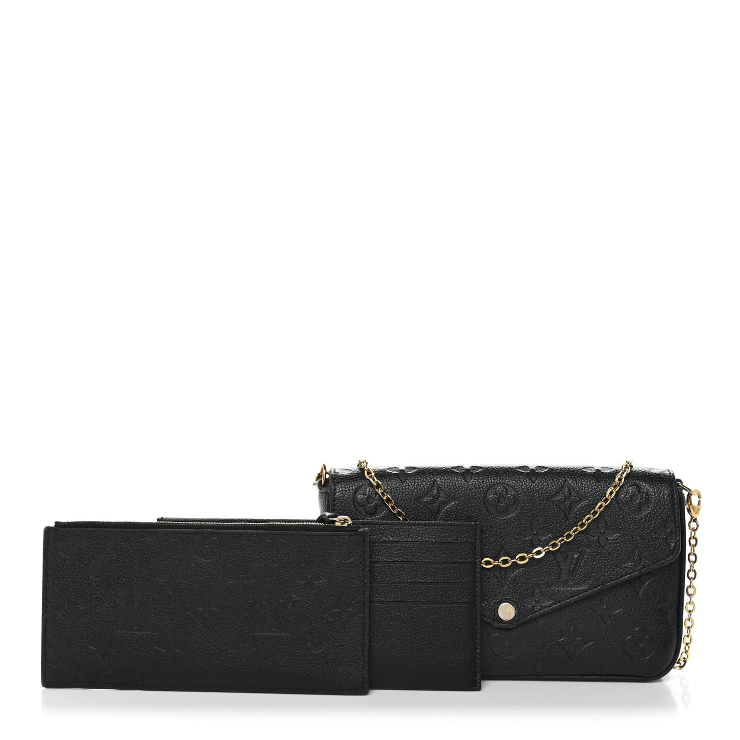 Empreinte Pochette Felicie Chain Wallet Black