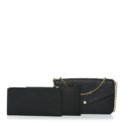 Empreinte Pochette Felicie Chain Wallet Black