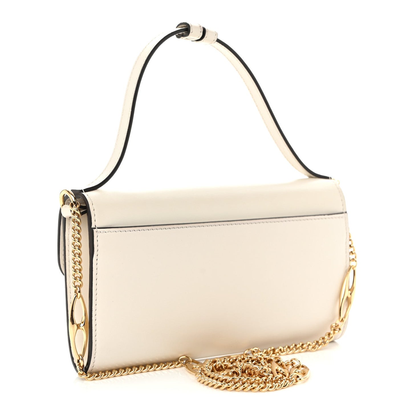 Smooth Calfskin Mini Zumi Shoulder Bag White