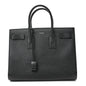 Grained Calfskin Large Sac De Jour Black