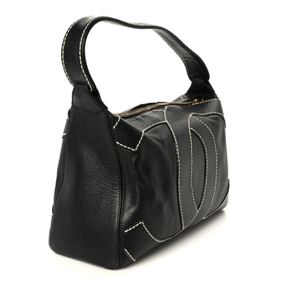 Caviar CC Stitched Hobo Black