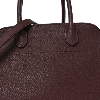 Grained Calfskin Soft Margaux 10 Bag Dark Mocha