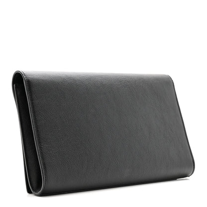 Calfskin Monogram Large Belle De Jour Clutch Black
