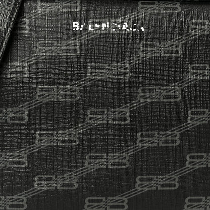 Coated Canvas BB Monogram Medium Signature Camera Bag Black Grey