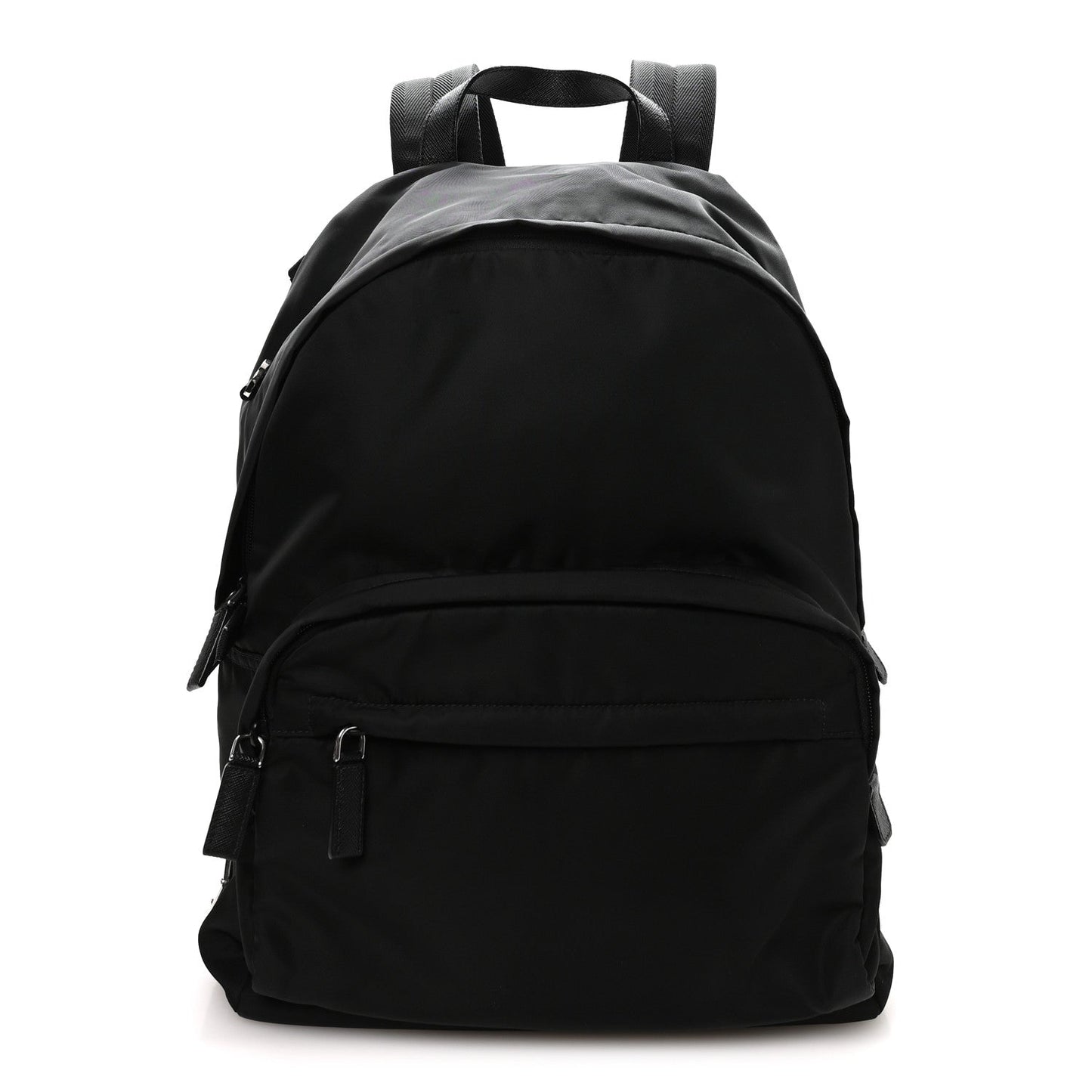 Tessuto Nylon Saffiano Day Backpack Black