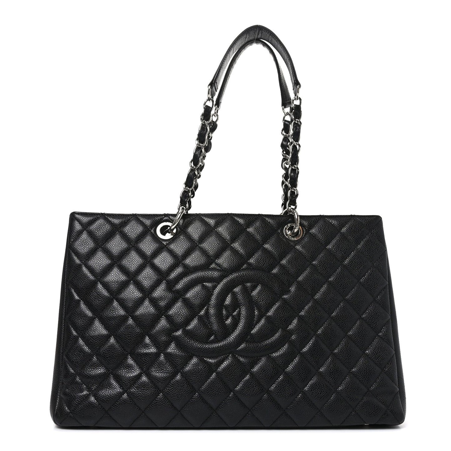 Caviar Quilted XL Grand Shopping Tote GST Black