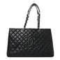 Caviar Quilted XL Grand Shopping Tote GST Black