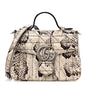 Snakeskin Matelasse Aria Mini GG Marmont Top Handle Shoulder Bag Roccia