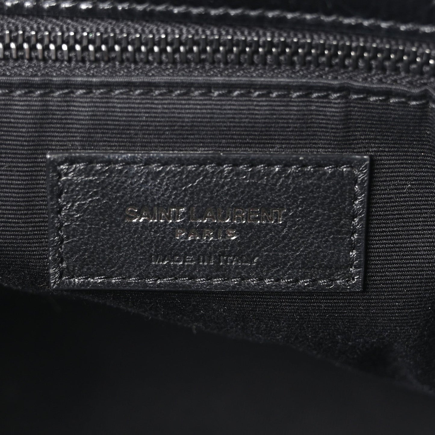 Crinkled Calfskin Matelasse Monogram Medium Niki Chain Satchel Black