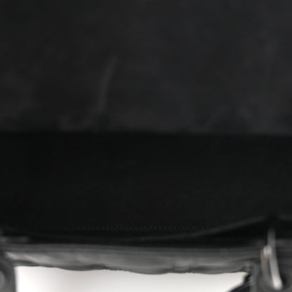 Ultra Matte Calfskin Cannage Medium Lady Dior Black