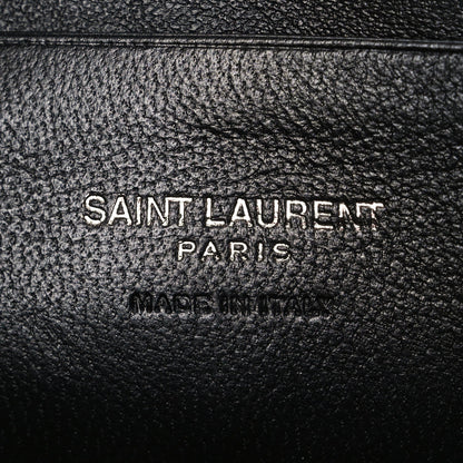 Calfskin Matelasse Monochrome Monogram Mini Lou Camera Bag Black