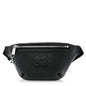 Piuma Calfskin Jumbo GG Embossed Small Belt Bag Black