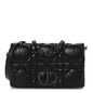 Calfskin Macrocannage Mini Caro Bag Black