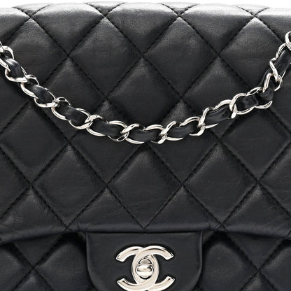 Lambskin Quilted Jumbo Chanel 3 Flap Navy