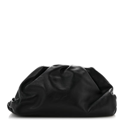Smooth Butter Calf The Pouch Oversized Clutch Black