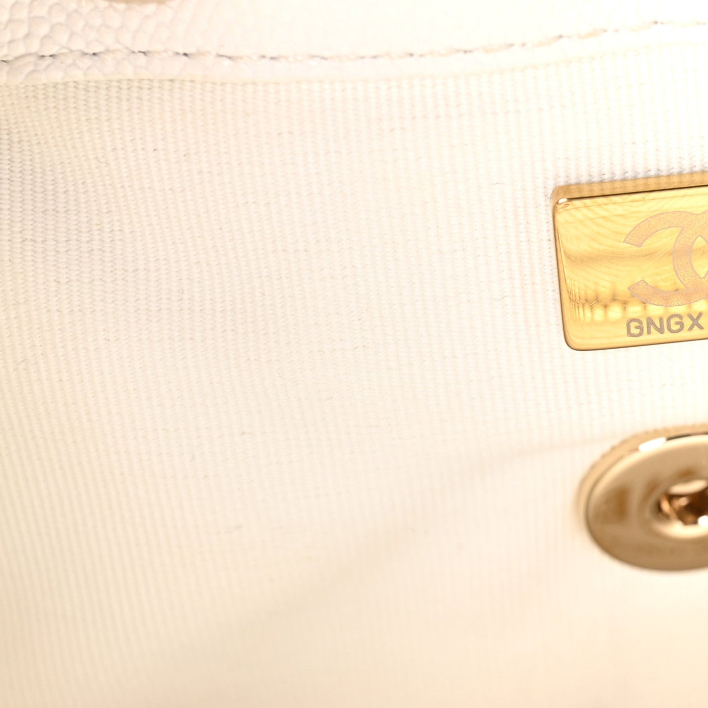 Caviar Quilted Mini Urban Spirit Backpack White