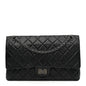 Aged Calfskin Quilted 2.55 Reissue 226 Flap So Black
